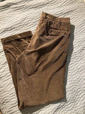 Hiltl olive brown corduroy pants size 40/38
